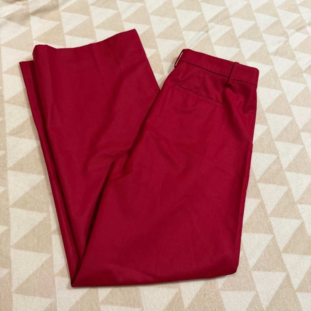 J crew Madagascar rose Relaxed-fit pleated pant in wool blend - Picture 5 of 5